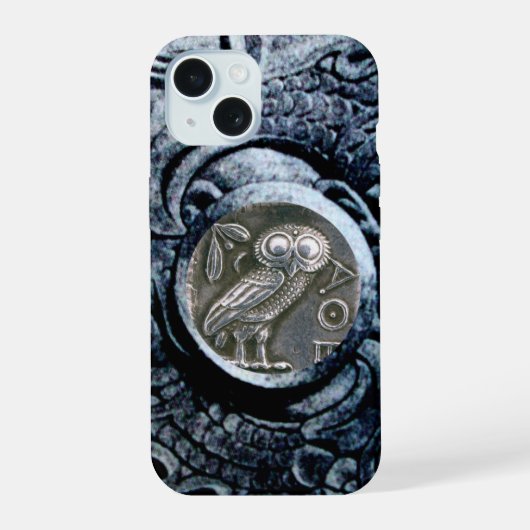 アンティークフクロウ iPhone 15ケース (裏面)