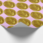 アンティークフクロムパープル ラッピングペーパー (角)