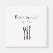 アンティークフラットウェアフードビジネスアーティザングルメ マグネット (正面)