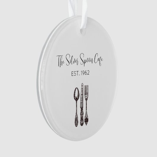 アンティークフラットウェアフードビジネスキープサク職人 オーナメント (正面)