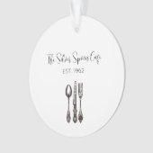 アンティークフラットウェアフードビジネスキープサク職人 オーナメント (正面)