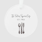 アンティークフラットウェアフードビジネスキープサク職人 オーナメント (正面)