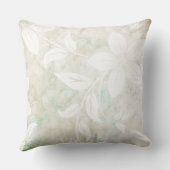 アンティークフラワーズクリームホワイト クッション (裏面)