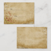 アンティークフラワーズテーブル座席表 プレイスカード (正面/裏面)