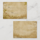 アンティークフラワーズテーブル座席表 プレイスカード (正面/裏面)