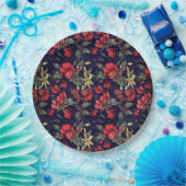 アンティークフラワーズバイアレクサンドラ調理師アカリナンダラ ペーパープレート (パーティー)