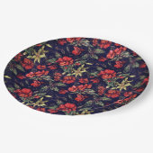 アンティークフラワーズバイアレクサンドラ調理師アカリナンダラ ペーパープレート (アングル)