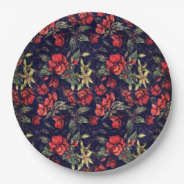 アンティークフラワーズバイアレクサンドラ調理師アカリナンダラ ペーパープレート