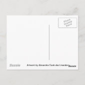 アンティークフラワーズバイアレクサンドラ調理師アカリナンダラ ポストカード (裏面)