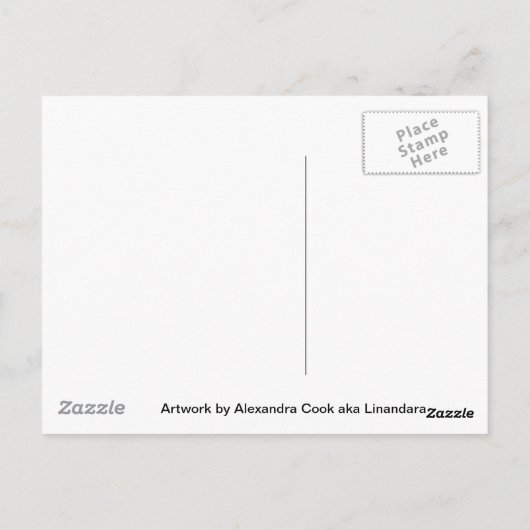 アンティークフラワーズバイアレクサンドラ調理師アカリナンダラ ポストカード (裏面)