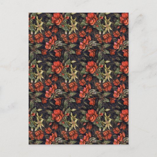 アンティークフラワーズバイアレクサンドラ調理師アカリナンダラ ポストカード (正面)