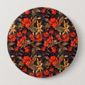 アンティークフラワーズバイアレクサンドラ調理師アカリナンダラ 缶バッジ (正面)