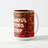 アンティークフラワーズブリスフルリビング ツートーンマグカップ (正面右)