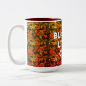 アンティークフラワーズブリスフルリビング ツートーンマグカップ (左)