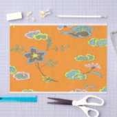 アンティークフラワーデザイン – クラフトティッシュペーパー 薄葉紙 (クラフト)