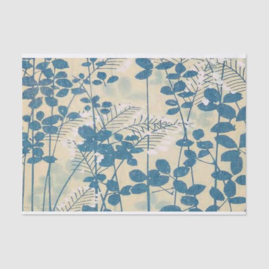 アンティークフラワーデザイン – クラフトティッシュペーパー 薄葉紙 (正面)