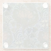 アンティークフラワーモリスガーデンフローラ壁紙 ガラスコースター (裏面)