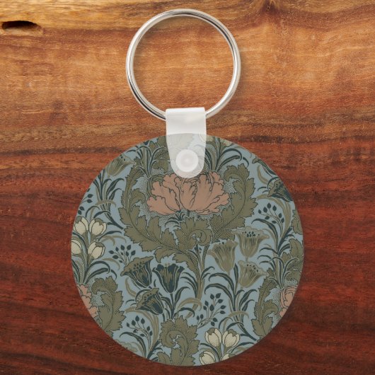 アンティークフラワーモリスガーデンフローラ壁紙 キーホルダー (裏面)