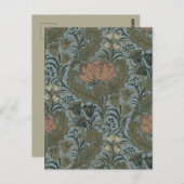 アンティークフラワーモリスガーデンフローラ壁紙 ポストカード (正面/裏面)