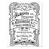 アンティークフランスのアールデコエフェメラスタンプ ラバースタンプ (インプリント)