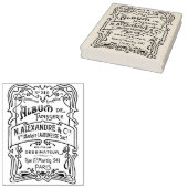 アンティークフランスのアールデコエフェメラスタンプ ラバースタンプ (押印)