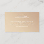 アンティークフランスのチェア金ゴールドロモノグラムのゴ 名刺 (裏面)