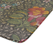 アンティークフランスのトイルドジュイ1800sフローラブランチ カッティングボード (角)