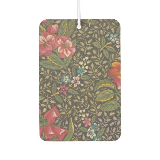 アンティークフランスのトイルドジュイ1800sフローラブランチ カーエアーフレッシュナー (正面)