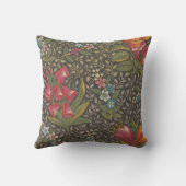 アンティークフランスのトイルドジュイ1800sフローラブランチ クッション (裏面)