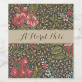 アンティークフランスのトイルドジュイ1800sフローラブランチ ワインラベル (シングルラベル)