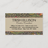 アンティークフランスのトイルドジュイ1800sフローラブランチ 名刺 (裏面)