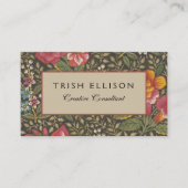 アンティークフランスのトイルドジュイ1800sフローラブランチ 名刺 (正面)