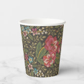 アンティークフランスのトイルドジュイ1800sフローラブランチ 紙コップ (裏面)