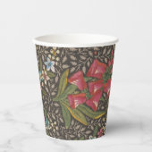 アンティークフランスのトイルドジュイ1800sフローラブランチ 紙コップ (正面)