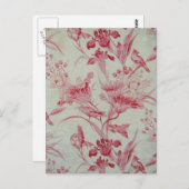 アンティークフランスのトイル ポストカード (正面/裏面)