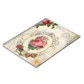 アンティークフランスのバラ ノートブック (左側)