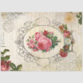 アンティークフランスのバラ 薄葉紙 (正面)