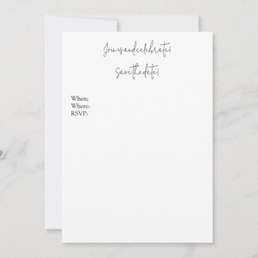 アンティークフランスのファッションのプレートとカ威厳があるレンダー セーブザデート (裏面)