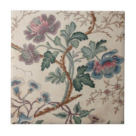 アンティークフランスのフラワープラムモス | タイル