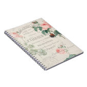 アンティークフランスのルドゥートバラエフェメラ ノートブック (右側)