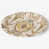 アンティークフランスのロココフローラ金ゴールドクリエレガントーム ペーパープレート (アングル)