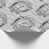 アンティークフランスのワインエンブレム ラッピングペーパー (角)