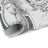 アンティークフランスのワインエンブレム ラッピングペーパー (ロールコーナー)