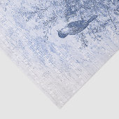 アンティークフランスのヴィンテージブルーバーズネスト 薄葉紙 (詳細)