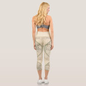 アンティークフランスのヴィンテージ世界地図17世紀HWC カプリレギンス (裏面)