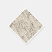 アンティークフランスの広告 – 女性向け製品 スタンダードカクテルナプキン (角)