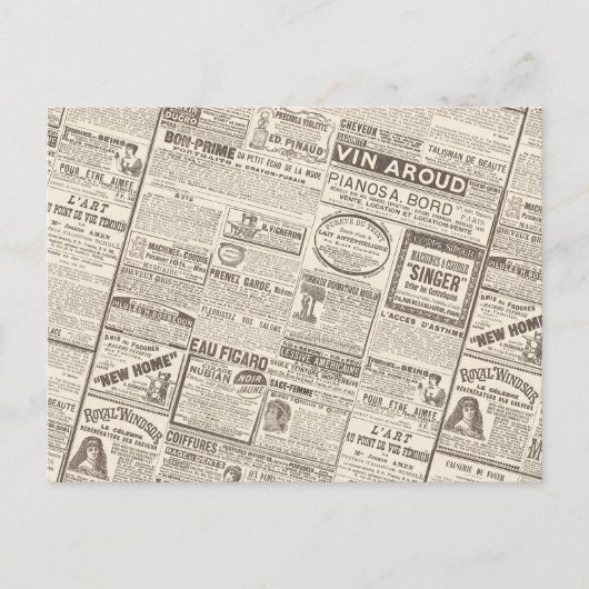 アンティークフランスの広告 – 女性向け製品 ポストカード (正面)