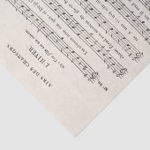 アンティークフランスの楽譜「ザ・ウィンター」デコページ 薄葉紙 (詳細)