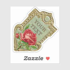 アンティークフランスの香料バラ シール