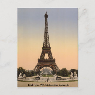アンティークフランスエッフェルタワー、パリ万博1900 ポストカード